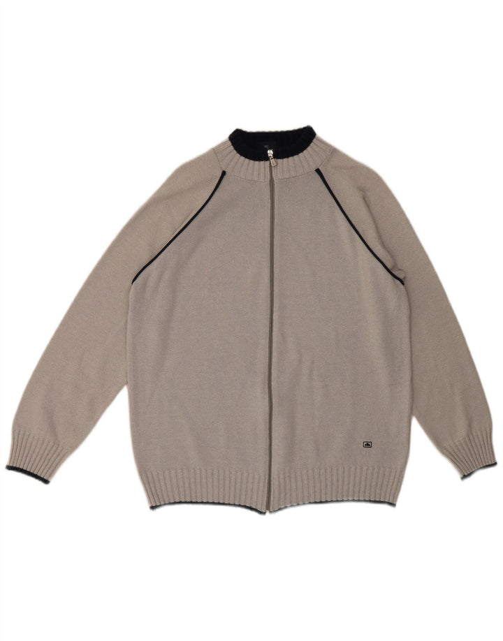 Ellesse Cardigan Pull XL Gris Coton Homme