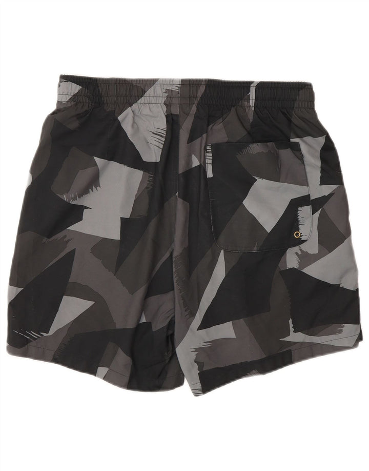 Short de bain Nike pour homme, petit, gris, géométrique, en polyester