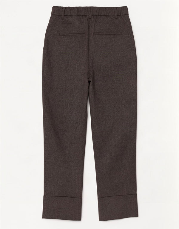 Zara Pantalon décontracté taille haute pour femme EU 36 XS W26 L27 Gris Polyester