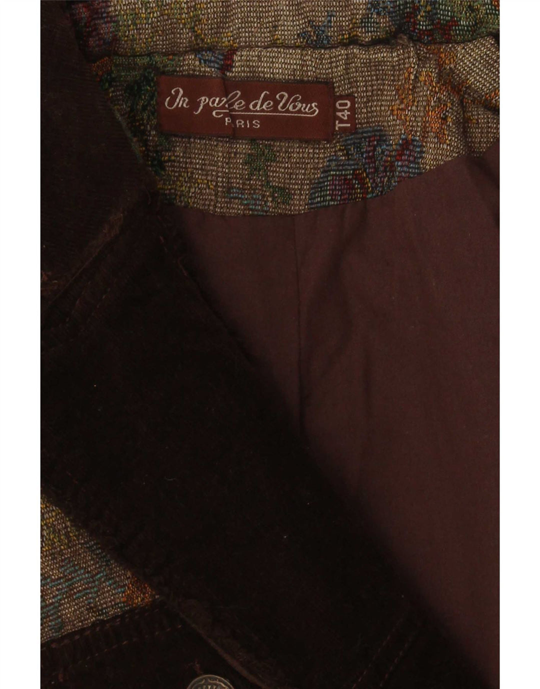 vintage Femme 3 Bouton Blazer Veste IT 40 Petit Floral Multicolore