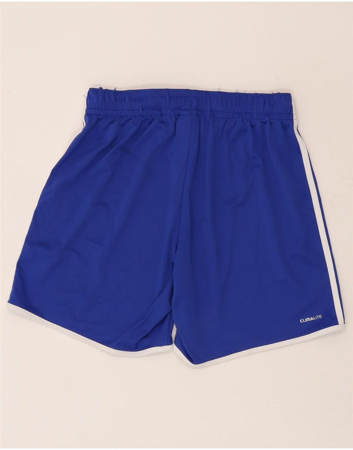 Adidas Short de Sport Climalite Homme Bleu Moyen Polyester