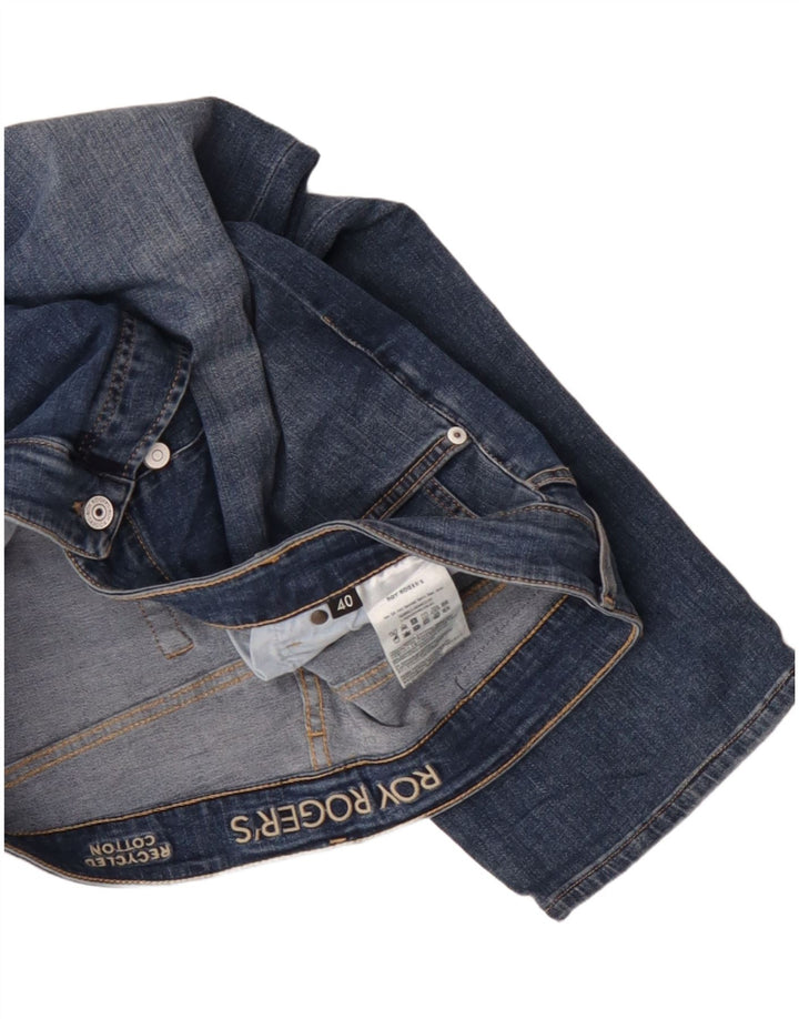 Roy Rogers Jean court fuselé pour homme W40 L26 en coton bleu