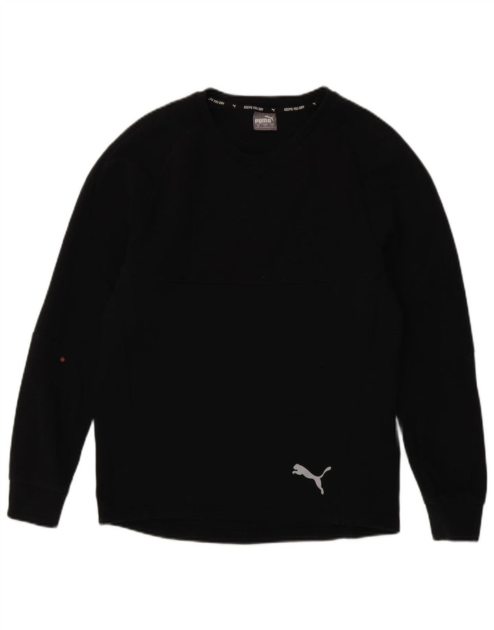 Puma Haut à manches longues pour homme en coton bleu marine Small