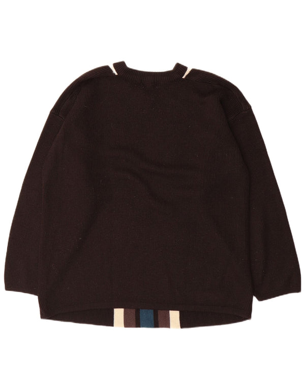 Earthbound Pull col V pour Homme 2XL Noir Colorblock