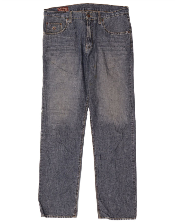 Marlboro Classics Jean droit homme W33 L32 bleu coton