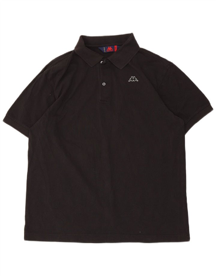Kappa Polo Homme Grand Noir Coton