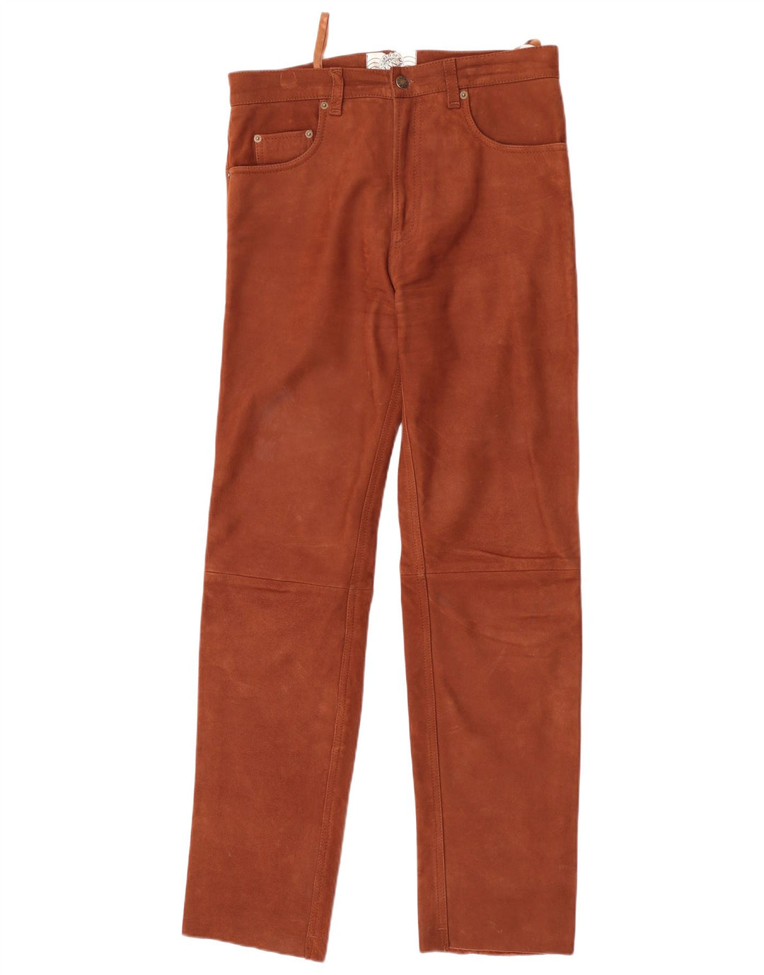 Pantalon en cuir homme vintage W33 L33 cuir marron