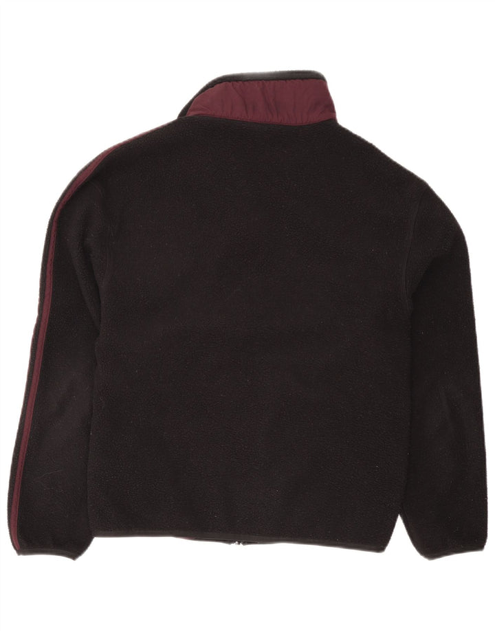 Adidas Veste polaire pour homme UK 36 Petit Noir Colorblock Polyester