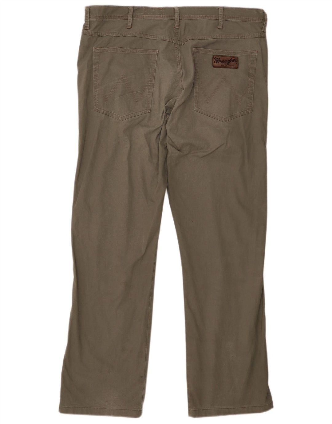 WRANGLER Pantalon décontracté droit extensible Arizona pour homme W38 L34 Kaki