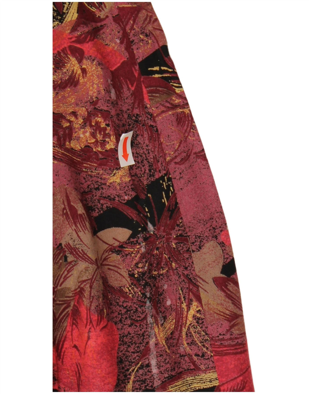 vintage Femmes 2 Pièces Jupe Ensemble UK 12 Moyen W27 Bourgogne Floral Rétro