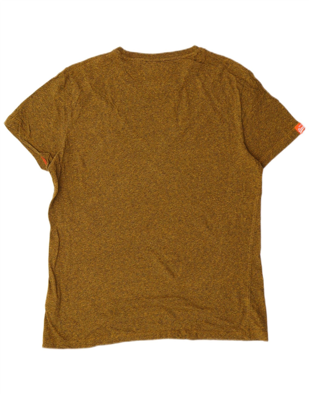 SUPERDRY T-Shirt Femme Top XL Vert Moucheté Coton