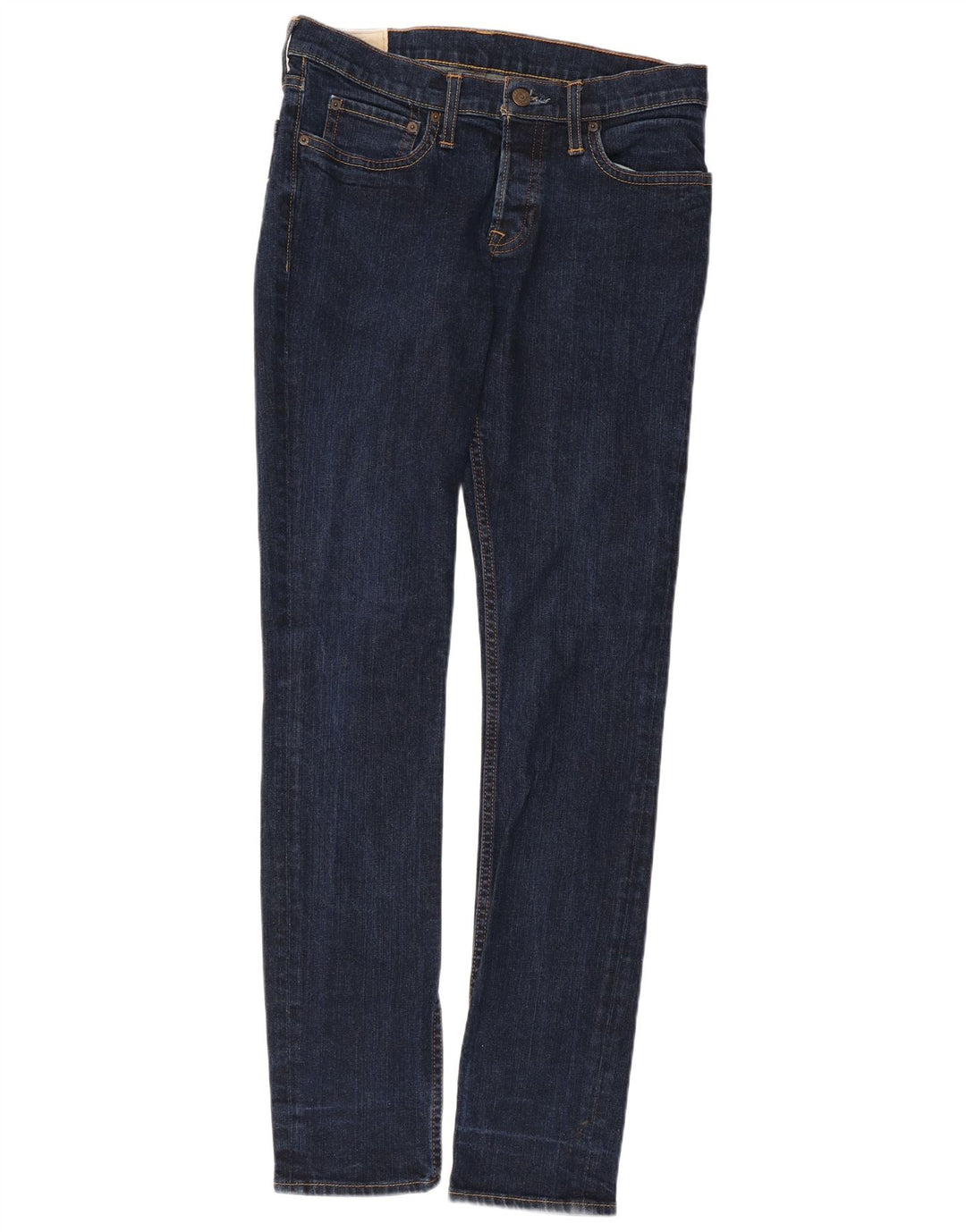 HOLLISTER Jean skinny femme W32 L34 bleu marine coton