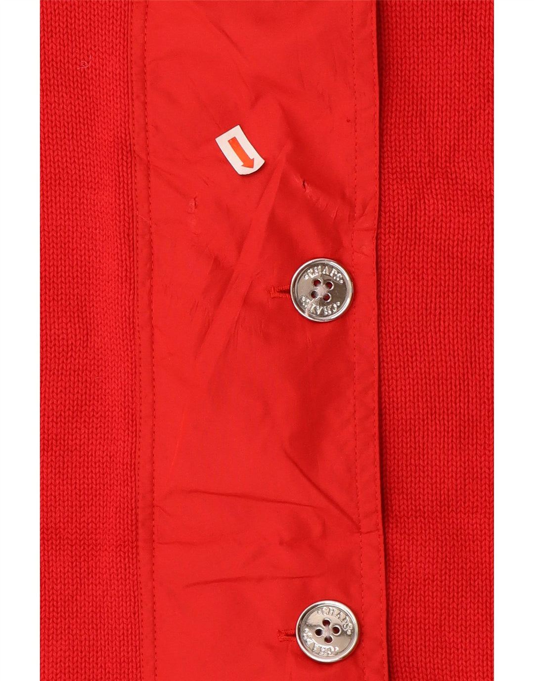 CHAPS Pull cardigan sans manches pour femme UK 16 Grand coton rouge