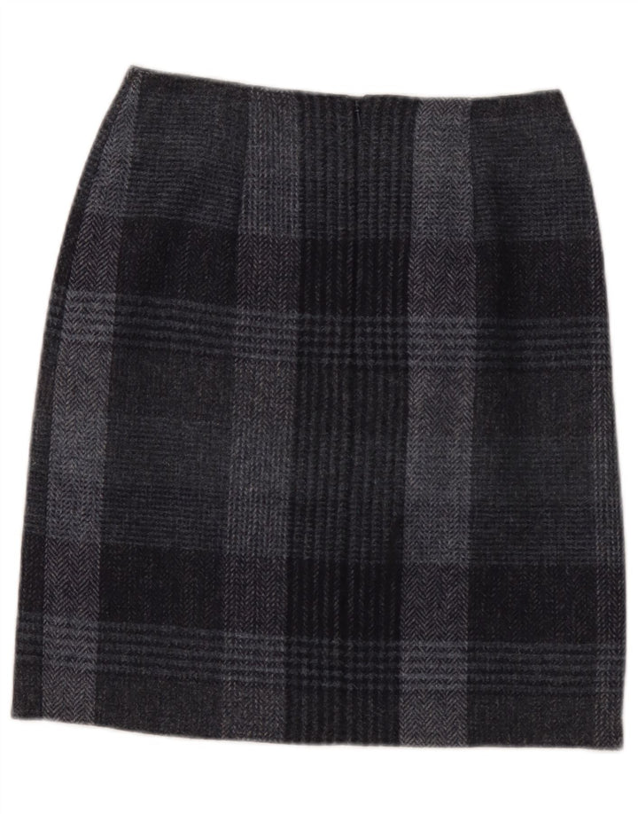 Hobbs Jupe crayon pour femme UK 8 Small W28 Gris à carreaux en laine