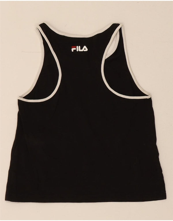 Fila Débardeur Graphique Fille 11-12 ans Noir Coton