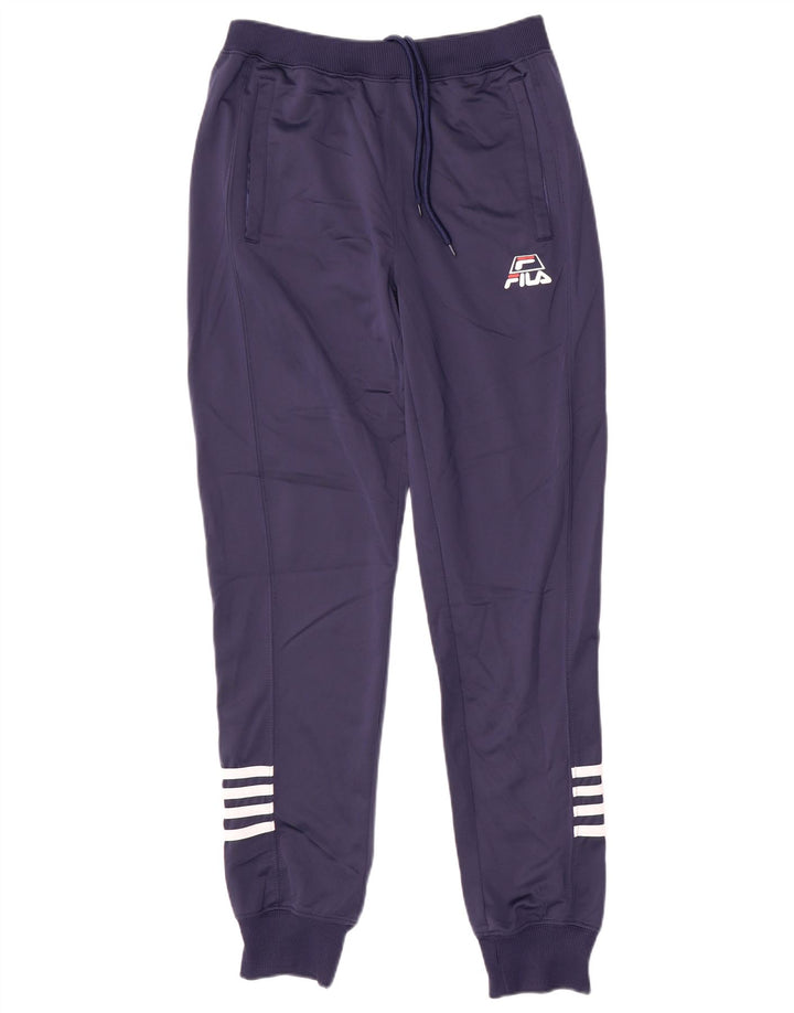 FILA Pantalon de survêtement pour femme UK 10 Small Bleu marine