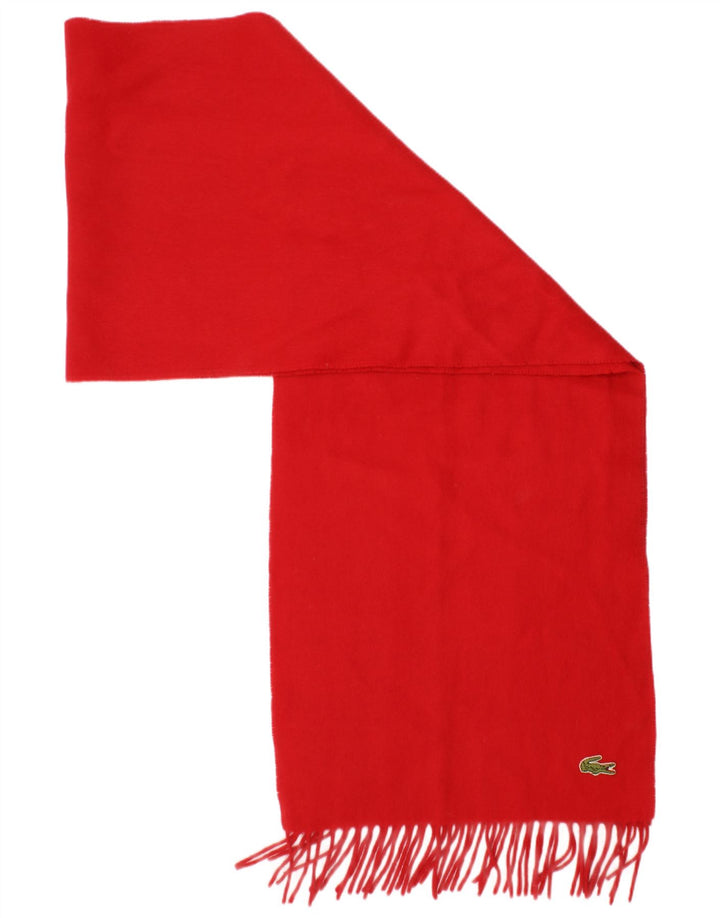 Lacoste Écharpe rectangulaire femme taille unique rouge laine