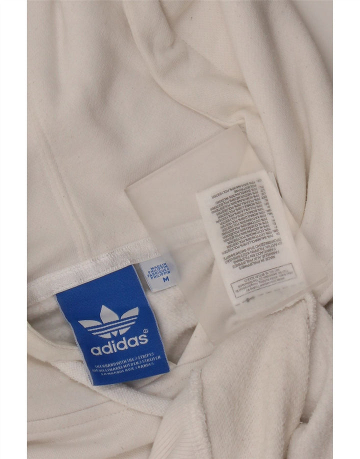 Adidas Pull à capuche graphique pour homme en coton blanc moyen