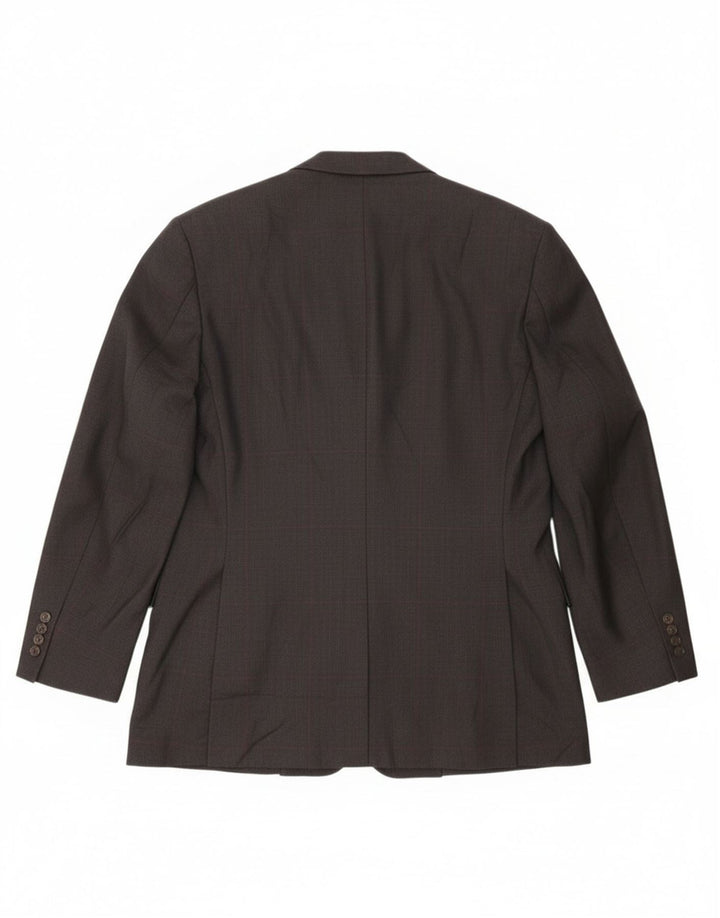 Polo Ralph Lauren Veste blazer double boutonnage pour homme UK 40 Grand carreaux gris