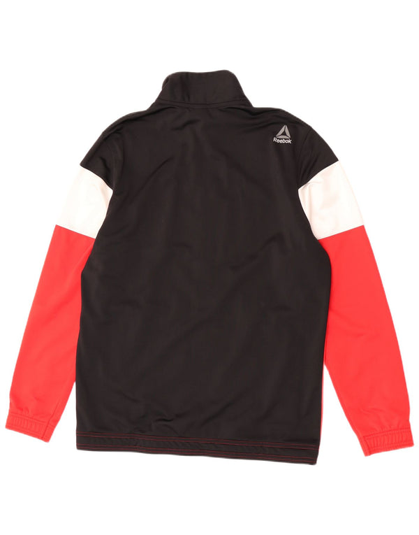 Reebok Veste de Survêtement Graphique Homme Large Rouge Colorblock Sports
