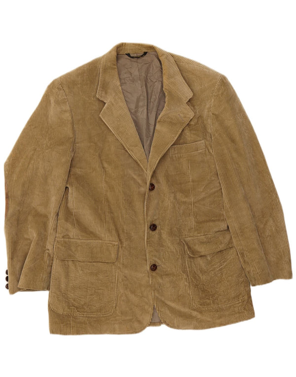 Orvis Veste blazer en velours côtelé à 3 boutons pour homme UK 42 XL Beige