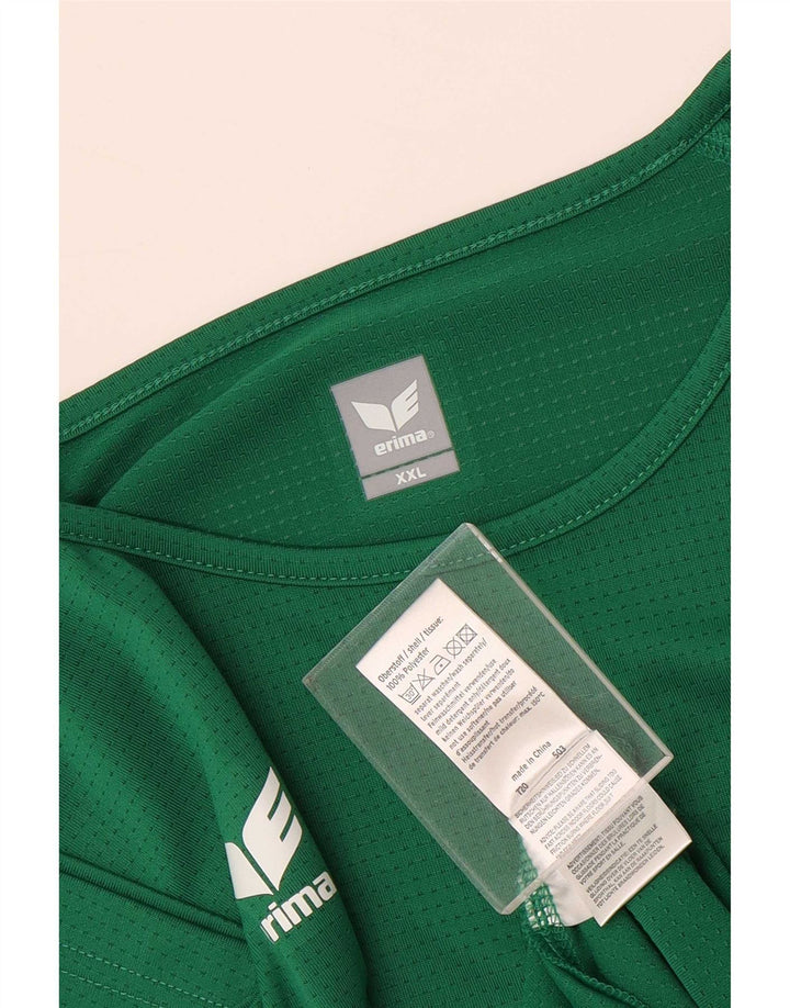 Erima T-Shirt Homme Top 2XL Vert Polyester