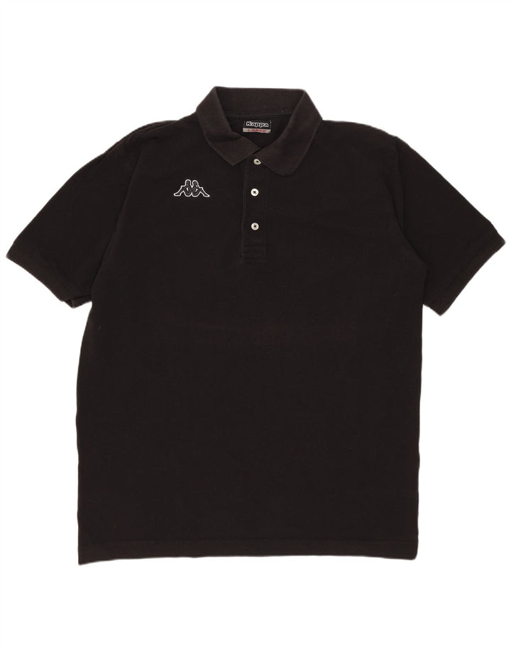 KAPPA Polo Homme Grand Noir Coton