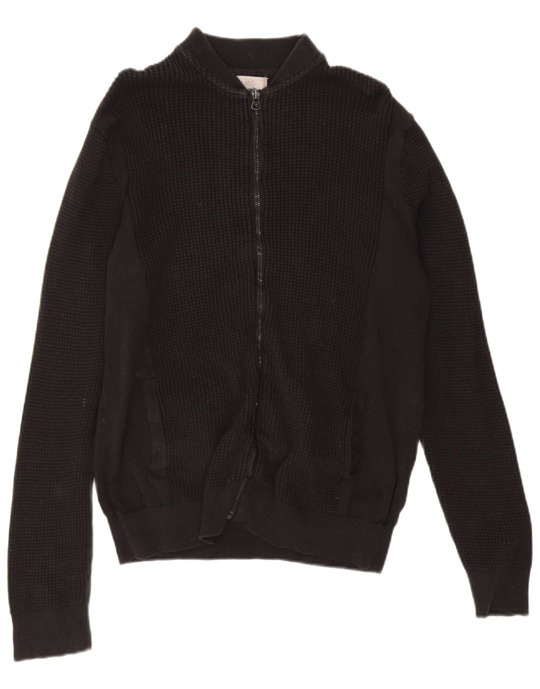 Marks & Spencer Cardigan coupe classique pour homme en coton noir moyen