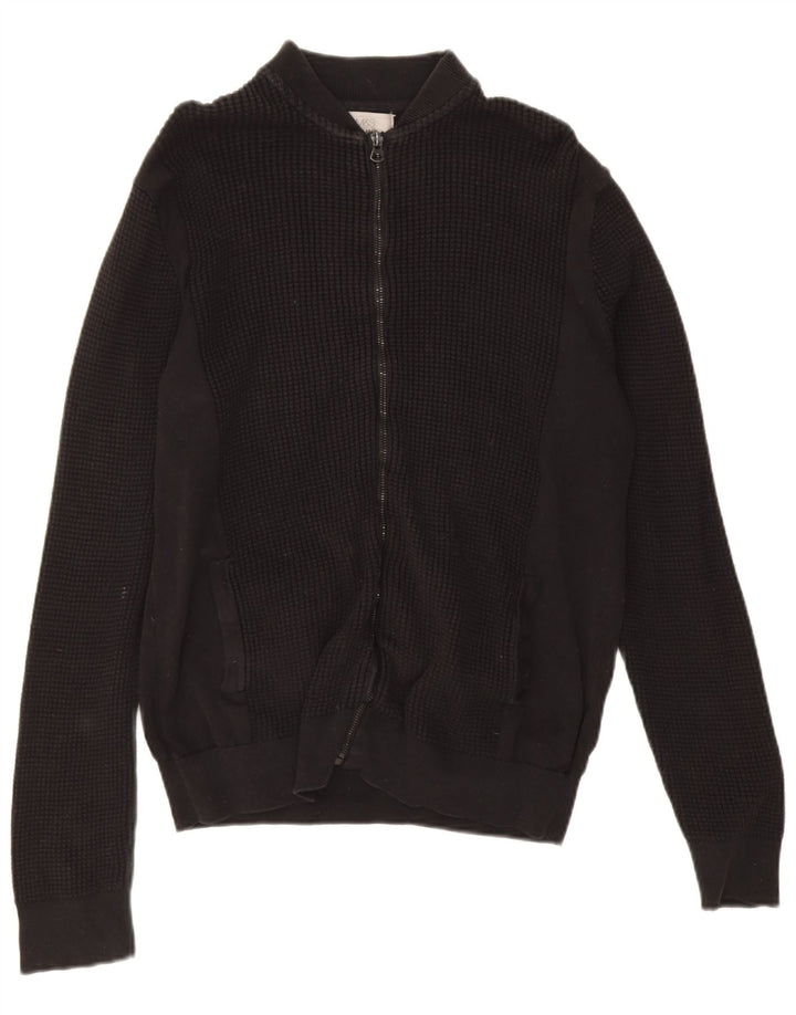 Marks & Spencer Cardigan coupe classique pour homme en coton noir moyen