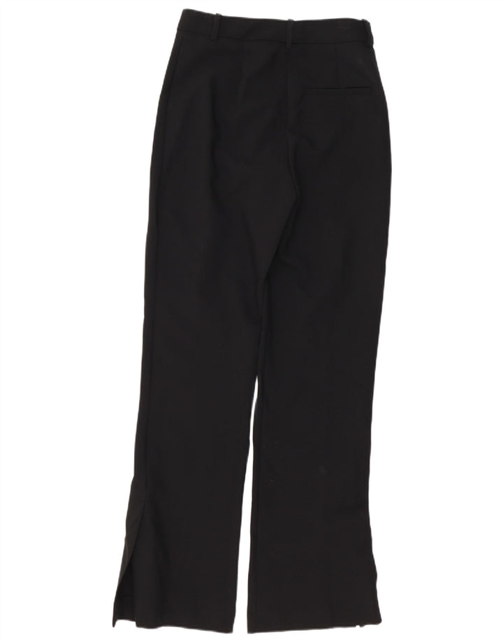 Zara Pantalon Chino Bootcut Femme Petit W26 L31 Noir Polyester