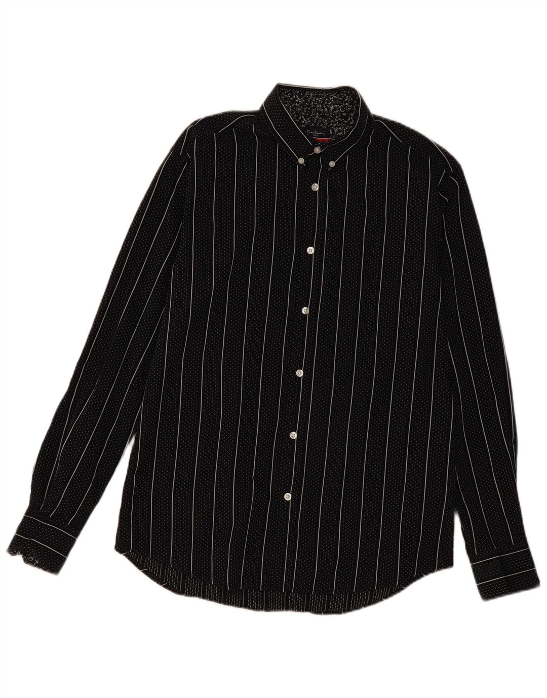 Pierre Cardin Chemise Regular Fit Homme Coton Rayé Noir Moyen