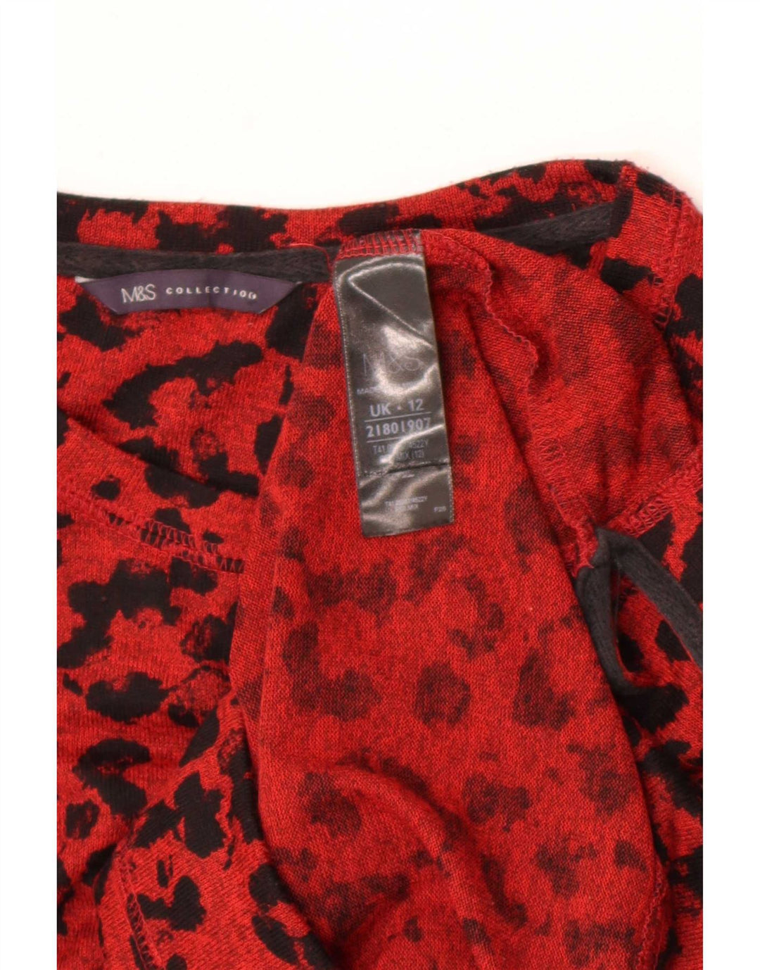 Marks & Spencer Pull col bateau pour femme UK 12 Rouge moyen