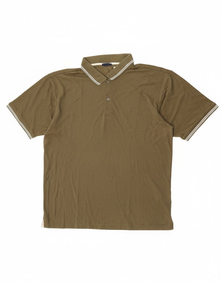 Champion Polo Homme 3XL Kaki Coton