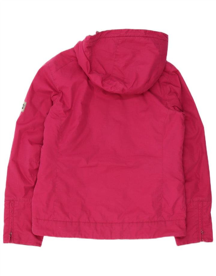 JACK WOLFSKIN Veste coupe-vent à capuche pour femme UK 12/14 Rose moyen