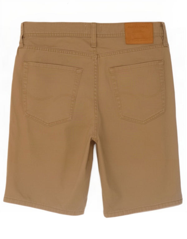 Jack & Jones Mens Casual Shorts Small W29 Beige Cotton