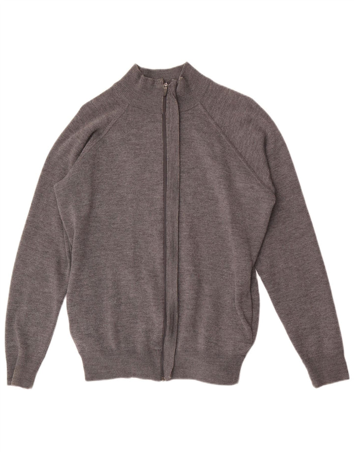 Zara Pull col zippé homme XL laine gris