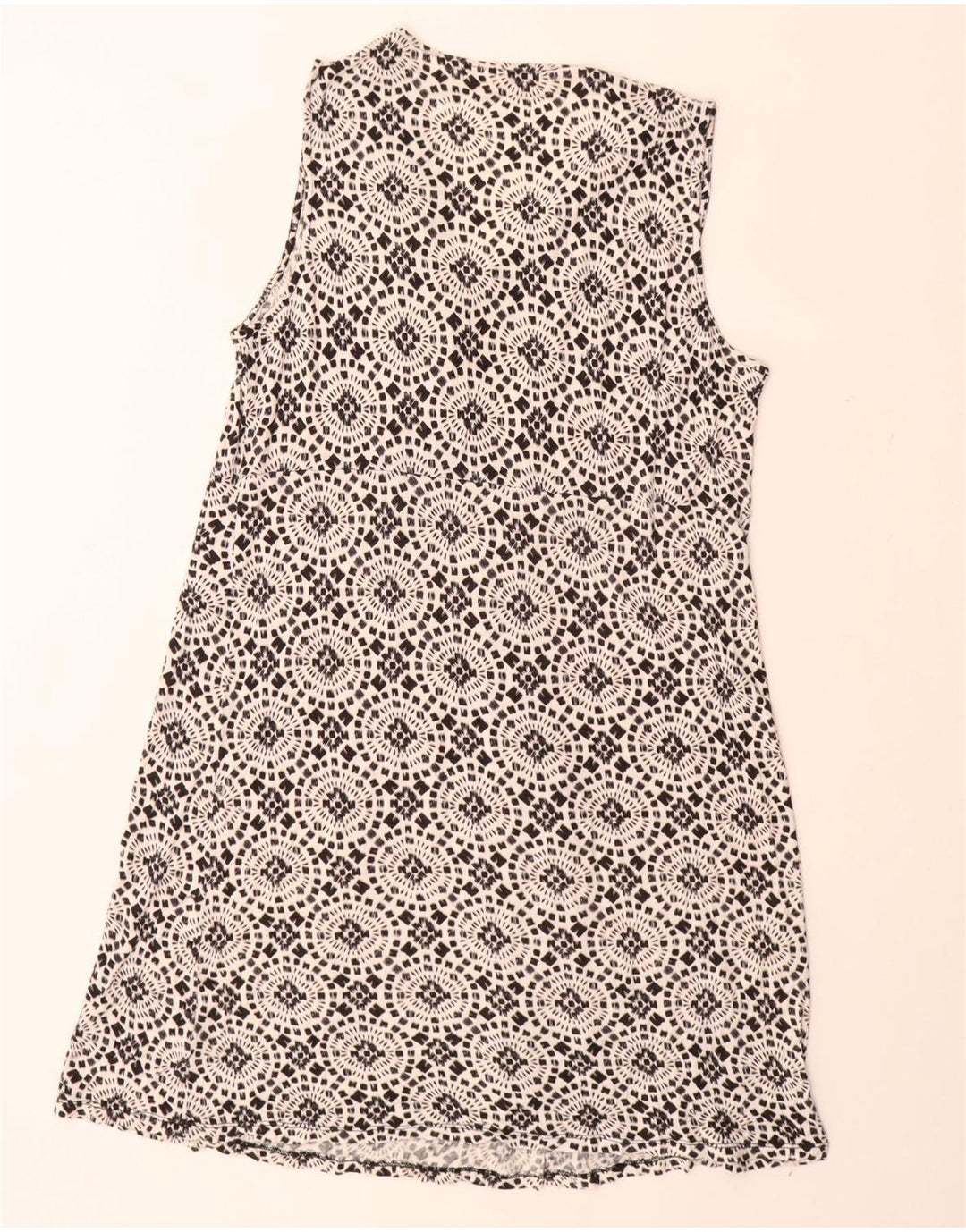 MICHAEL KORS Robe trapèze sans manches pour femme UK 18 XL Rayonne florale noire