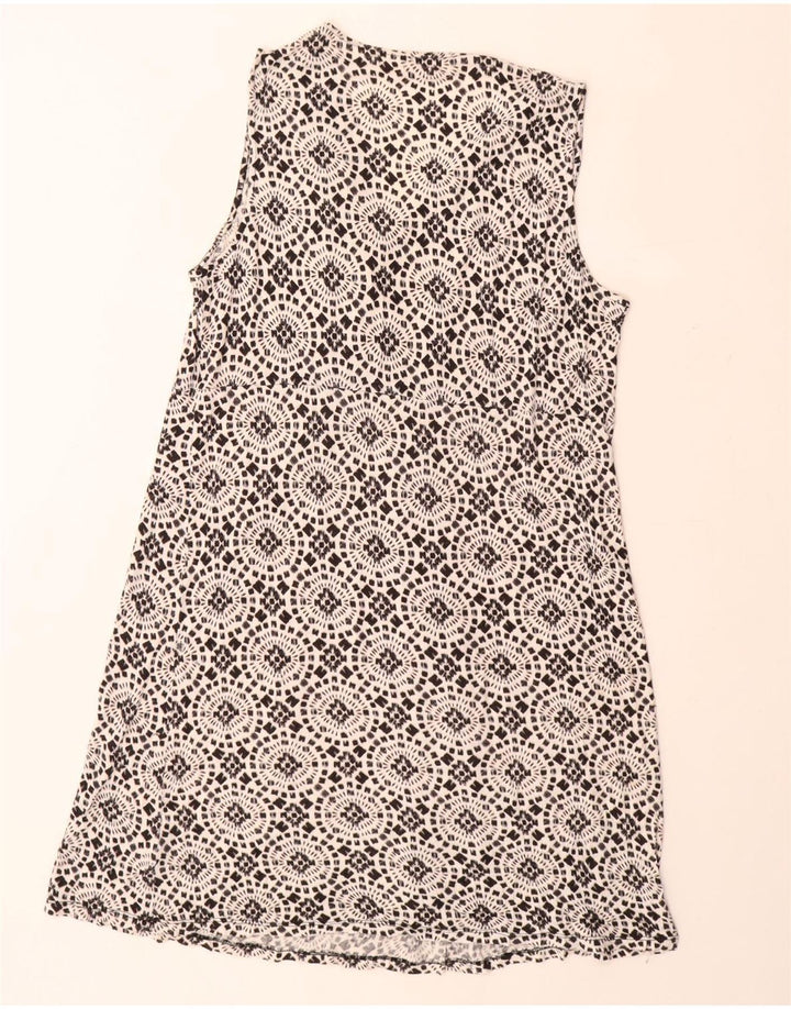 MICHAEL KORS Robe trapèze sans manches pour femme UK 18 XL Rayonne florale noire