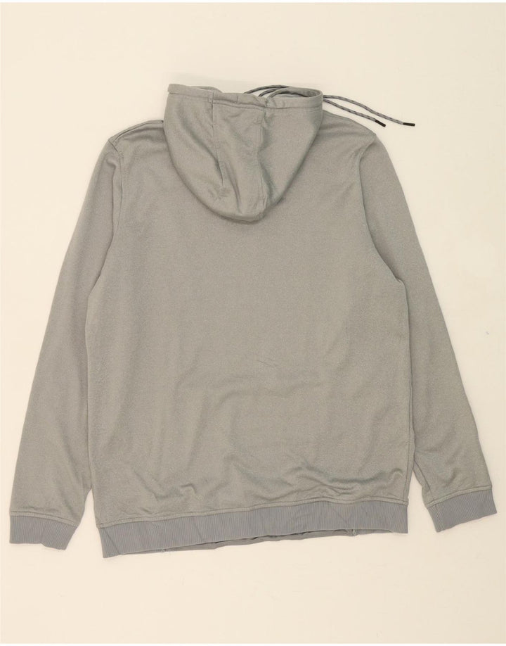 UNDER ARMOUR Mens Cold Gear Graphic Hoodie Jumper Large Grey Vintage Under Armour and Second-Hand Under Armour from Messina Hembry 