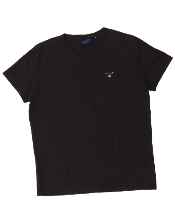 GANT T-Shirt Homme Bleu Marine Moyen Coton