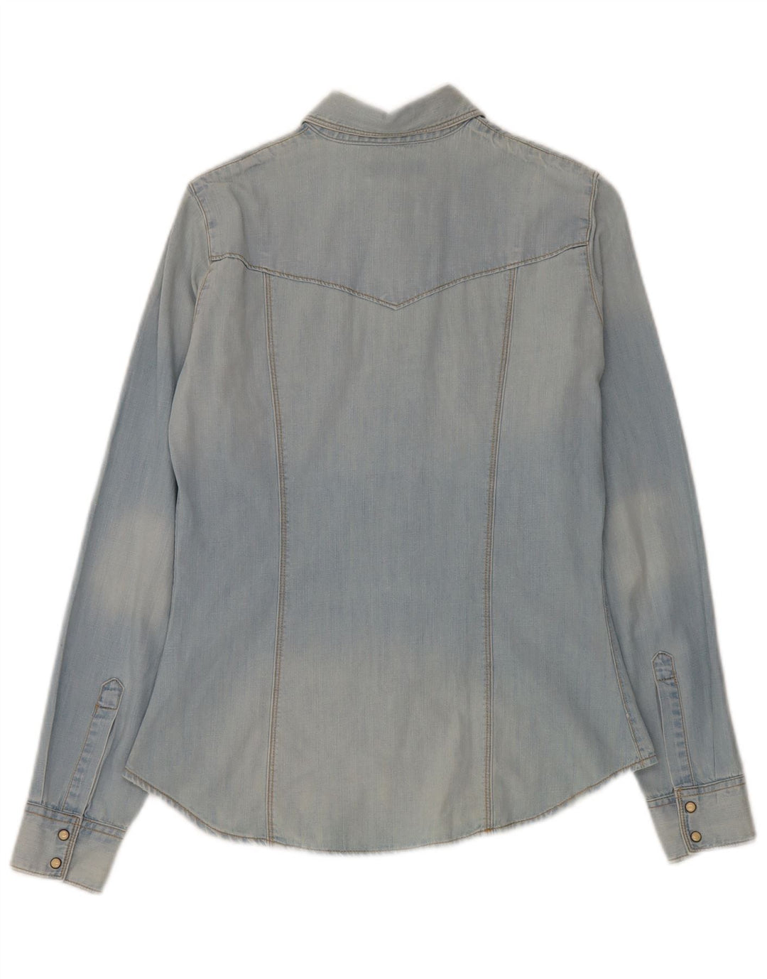 Guess Chemise en jean pour femme UK 10 Petit Bleu Coton