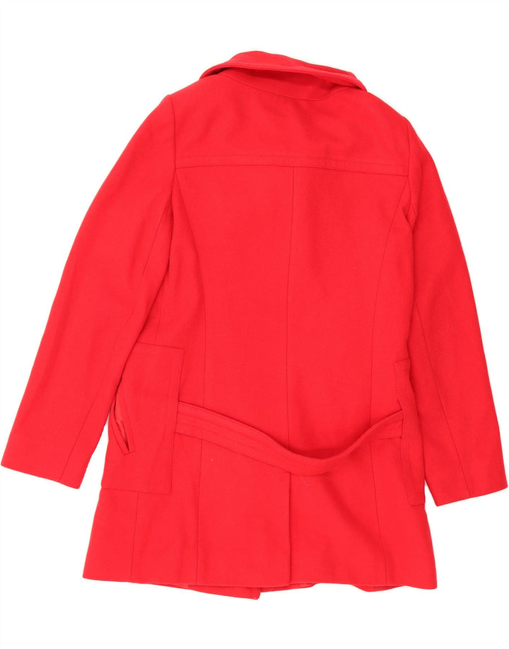 NAF NAF Womens Overcoat IT 38 XS Red Wool Vintage Naf Naf and Second-Hand Naf Naf from Messina Hembry 