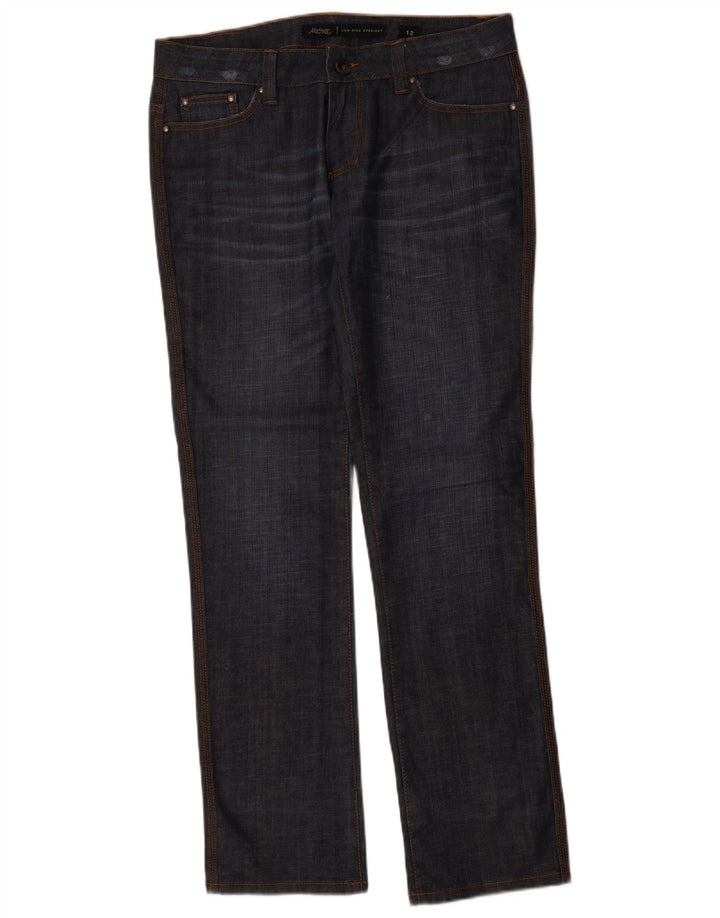 LEE Riders Jean droit taille basse pour femme US 12 Large W34 L33 Bleu marine