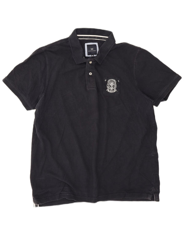Crew Clothing Polo Homme 2XL Bleu Marine Coton