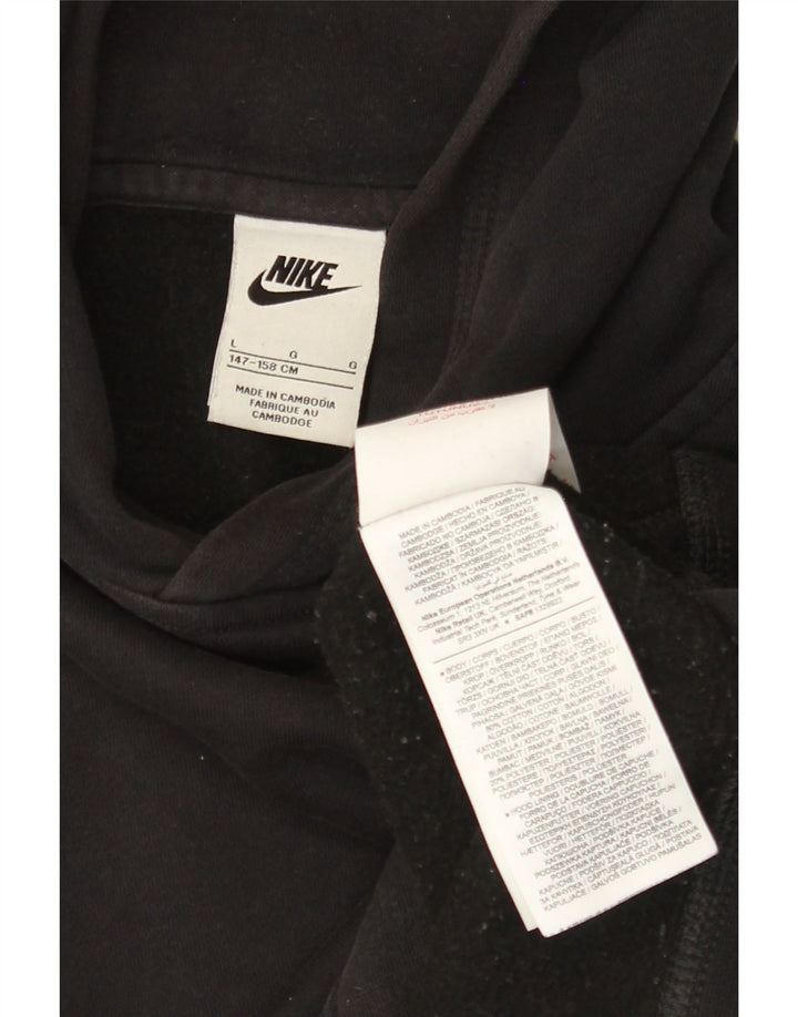 NIKE Pull à capuche pour garçon 12-13 ans Grand Noir Coton