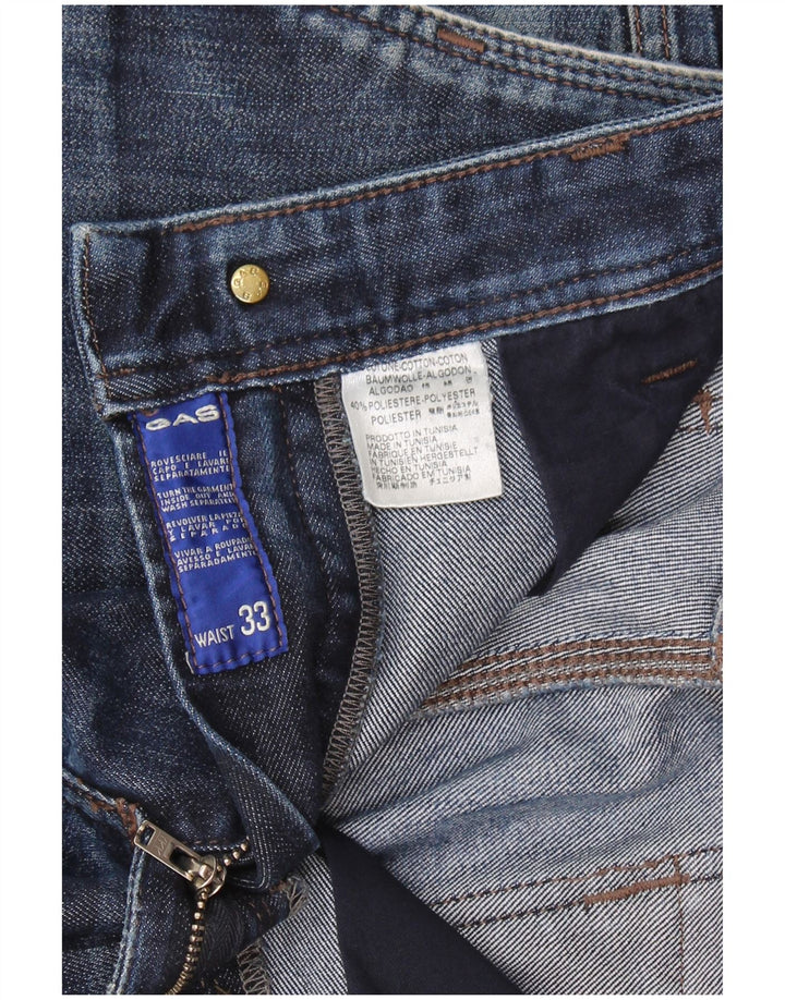 Jean droit femme Gas W33 L30 bleu coton