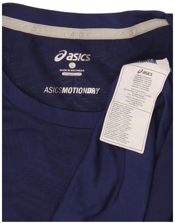 Asics Débardeur Femme UK 16 Large Bleu Marine Polyester