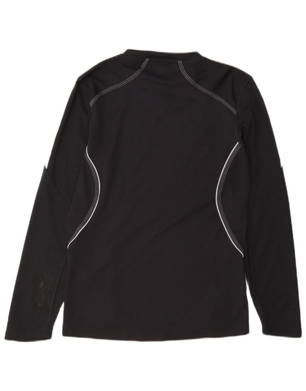 Adidas Femmes Response Top Manches Longues UK 12 Moyen Noir Polyester
