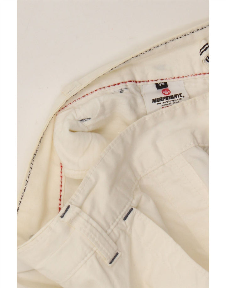 Murphy & Nye Short Chino Homme W36 Grand Coton Blanc