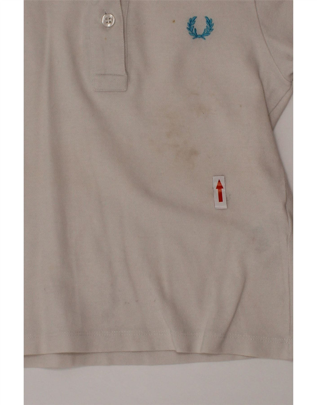 Fred Perry Polo Garçon 3-4 ans Coton Blanc Cassé